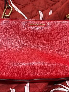 Michael Kors Bright Red Trisha with Gold Hardware